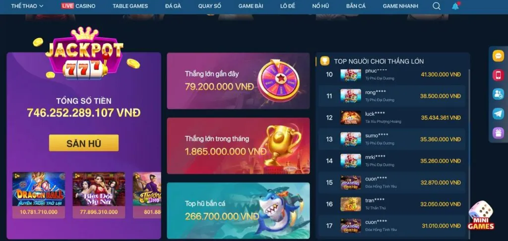 Trò chơi Nổ Hũ và Slot Games tại ysb66